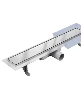 Sprchové kúty Odtokový žľab Reverzibilné Duplex Inox Dlaž / satén 700