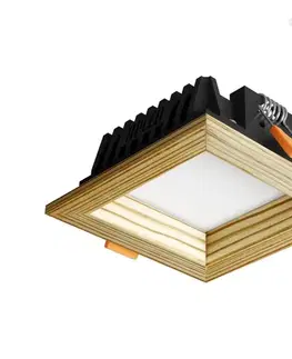 Svietidlá APLED -LED Podhľadové SQUARE WOODLINE LED/6W/230V 3000K 12x12 cm borovica masív 21292