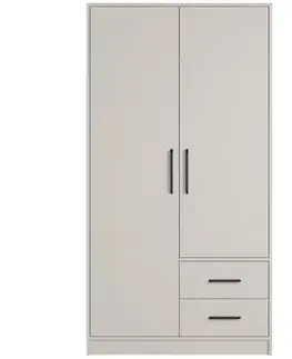 Šatníkové skrine Skriňa Smart Sr3 2d Cashmere
