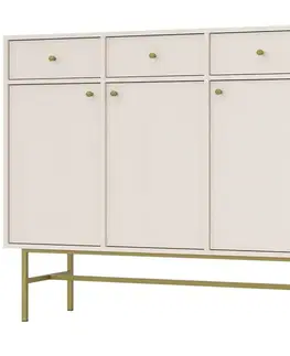 Komody do spálne Komoda Tokyo 3  3F 3S pieskovo béžová 827
