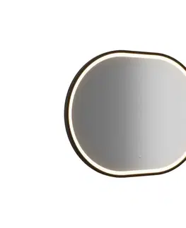 Zrkadlá ArtCom LED zrkadlo APOLLO 2 | čierna 90 x 70 cm