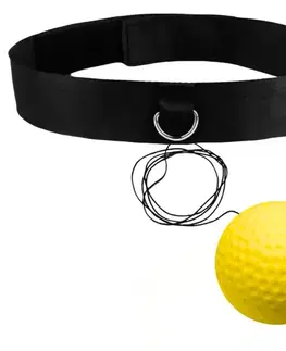 Boxovacie vrecia a hrušky Reflexná boxovacia loptička na hlavu inSPORTline Respell Light 18g s čelenkou