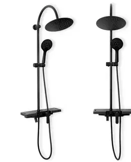 Kúpeľňové batérie REA REA - Sprchový set s batériou 150mm Vigo čierny REA-P7001