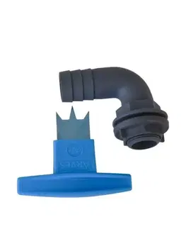 Nákupné tašky a košíky Kinekus Zberač daždovej vody - koleno 3/4" k sudu na dažďovú vodu, OWERFLOW ELBOW