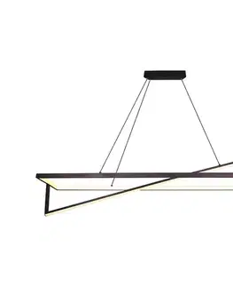 Svietidlá  LED Stmievateľný luster na lanku LED/45W/230V 3000K 114 cm čierna 6906