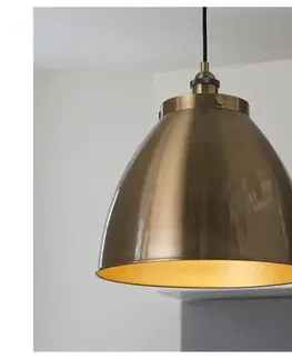 Svietidlá Endon 98744 - Závesné svietidlo na lanku FRANKLIN 1xE27/10W/230V mosadz 98744