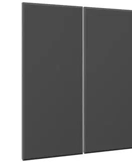 Kuchynské skrinky Čelo skrinky Luxeo F16-G80(72) tenký rám dark grey