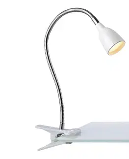 Lampy Markslöjd 106091 - LED Stolná lampa s klipom TULIP LED/3W/230V biela 106091