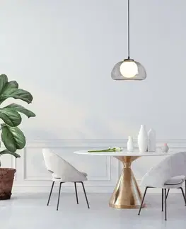 Svietidlá Rabalux 72275 moderný závesný luster Elowen, dymová, G9, 1x max. 5W