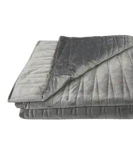 Prehozy na posteľ Prikrývka na posteľ Lido 170x220 tmavošedá Merkury Home