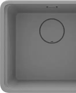 Kuchynské drezy DEANTE DEANTE - Momi metallic grey Granitový drez, 1-bowl ZKM_S10A
