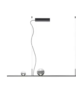 Svietidlá Redo 01-4302 - Stmievateľný LED luster na lanku DUNE LED/48W/230V čierna/dymová 01-4302