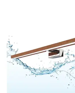 Svietidlá BRILAGI-LED Kúpeľňové osvetlenie zrkadla 3v1 WOODY MIRROR LED/15W/230V IP44 chróm/dub čerešňa 8590828018261