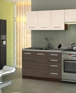 Kuchynské linky HALMAR Amanda 2 260 kuchyňa akácia škoricová / priede arden
