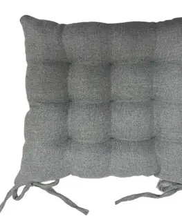 Bytový textil Poduška na stoličku PB2573 40x40 cm 7 sivá