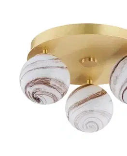 Svietidlá Argon 6290 - Stropné svietidlo FABIO 3xE14/7W/230V alabaster zlatá 6290
