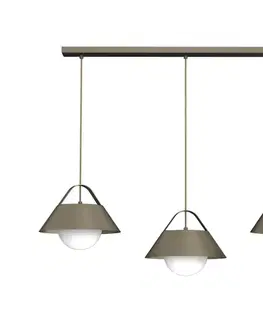 Svietidlá  Luster na lanku FUNDA 3xE27/15W/230V bronzový 4213A