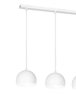 Svietidlá  Závesný luster na lankách SOOL 3xE27/15W/230V biely 1212
