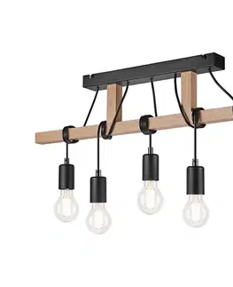 Svietidlá  Prisadený luster LEONIDAS 5xE27/60W/230V LM-5.135 DĄB