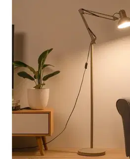 Lampy Brilagi - Flexibilná stojacia lampa TASKER 1xE27/60W/230V 184 cm béžová 004948
