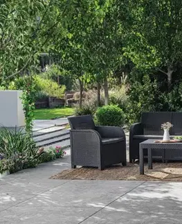 Záhradný nábytok KETER Záhradný set ROSELYN 5 big table | grafit
