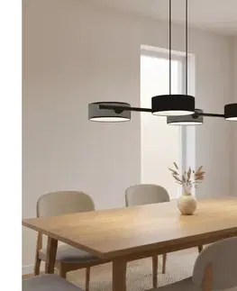 Svietidlá EMIBIG Závesné svietidlo na lanku DRUMZ 4xE14/10W/230V čierna/šedá 1567/4