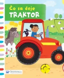 Leporelá, krabičky, puzzle knihy Čo sa deje Traktor - Samantha Meredith