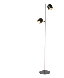 LED osvetlenie Lucide 03703/10/30 - LED stojacia lampa SKANSKA-LED 2xLED/5W/230V čierna 03703/10/30