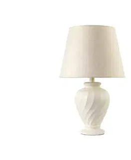 Lampy ONLI - Stolná lampa VORTICE 1xE27/22W/230V 64 cm krémová 235/LGB