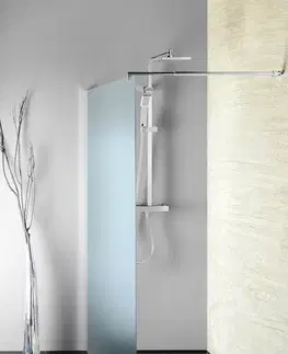 Sprchové dvere AQUALINE - WALK-IN zástěna jednodílná k instalaci na zeď, 1100x1900 mm WI110