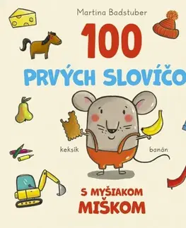 Leporelá, krabičky, puzzle knihy 100 prvých slovíčok s myšiakom Miškom - Martina Badstuber,Zuzana Dodoková