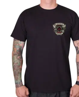 Pánske tričká Tričko BLACK HEART Liberty čierna - L