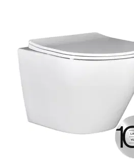 Záchody Laveo - Desna - WC misa bez okraja vrátane sedátka VMD_600S