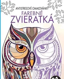 Maľovanky pre dospelých Farebné ziveratká - Antistresové omaľovánky