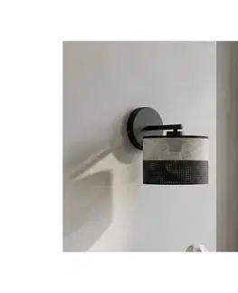 Svietidlá EMIBIG Nástenná lampa KARBON 1xE27/15W/230V čierna/šedá 1652/K1