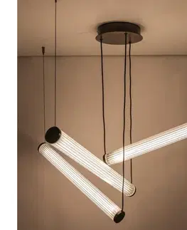 Svietidlá Zuma Line 1238 - stmievateľný LED závesný luster COMO, 64 W, 230 V, 2700–6500 K, čierny, s diaľkovým ovládaním 1238
