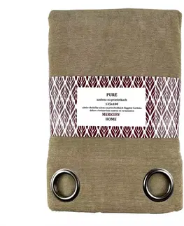 Závesy do spálne Záves Pure na priechodkách 135x180 béžová Merkury Home