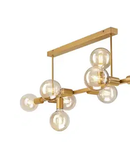 Svietidlá  Luster na tyči ASTRID 8xE27/60W/230V zlatá LM 8.146
