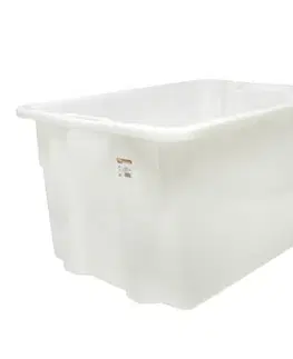 Úložné boxy Kinekus Box prepravný, objem 65L, biely, plastový