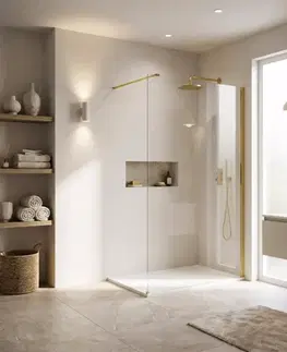 Sprchové dvere REA/S - Sprchová zástena Flexi Transparent / Gold 90 KPL-K99566