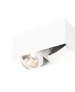 Bodove svetla Inteligentný reflektor biely obdĺžnikový 2-svetelný vrátane 2 Wifi GU10 111mm - Box