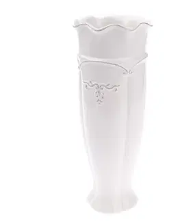 Vázy keramické Keramická váza Renaissance biela, 30 cm