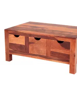 Konferenčné stolíky Konferenčný stolík Amba 90x40x60 z indického masívu palisander