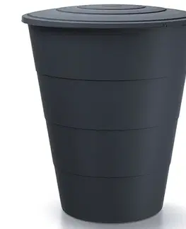 Sudy na vodu NABBI IDSM210 plastový sud na dažďovú vodu 210 l antracit