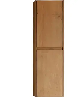 Kúpeľňový nábytok CERANO - Kúpeľňová skrinka vysoká Noira - dub medový - 30x100x15 CER-8050BD7753