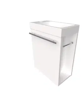 Kúpeľňové skrinky Kúpeľňová zostava WC MARI 40CM 1D BIELA