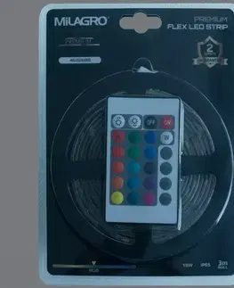 Vybavenie a dekorácie bytu Súprava  LED RGB 3M + STR/diaľkové ovládanie MLZ8028