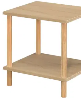 Konferenčné stolíky s úložným priestorom Konferenčný Stolík Gc7404 40x40x45 Sonoma/Prírodný