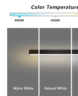 Svietidlá  NEO 07254L - LED Stmievateľné svietidlo LUNGO 20W/230V Wi-Fi Tuya čierna + DO 07254L