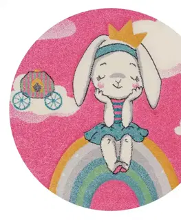 Koberce pre deti Koberec Pastel Kids 1.2/1.2 L9RVR ružová